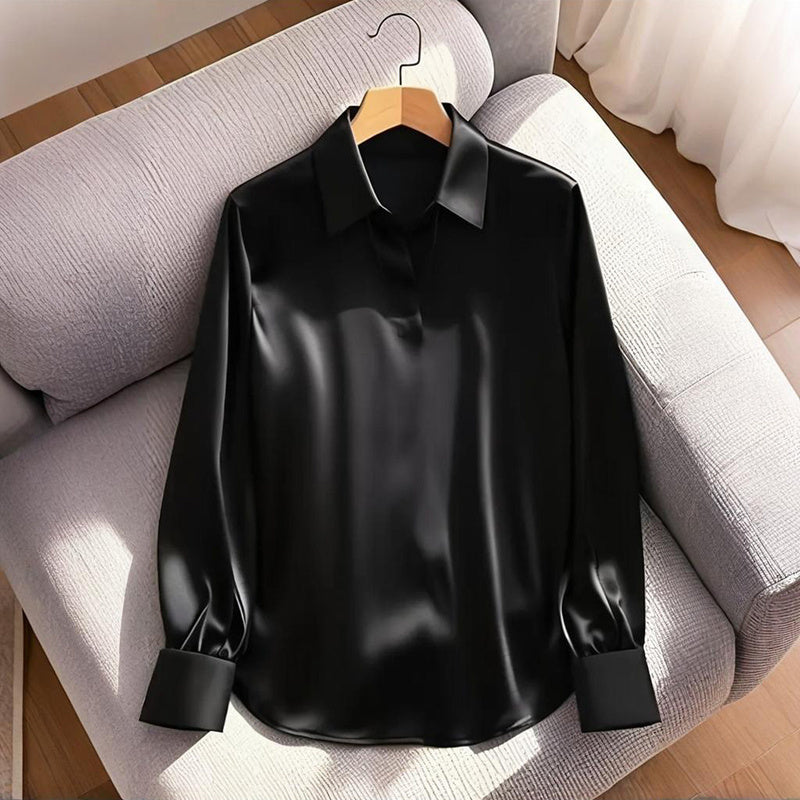 Elegant Long Sleeve Office Blouse