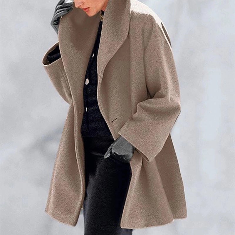 Cozy Multi-Color Woolen Sweater Coat