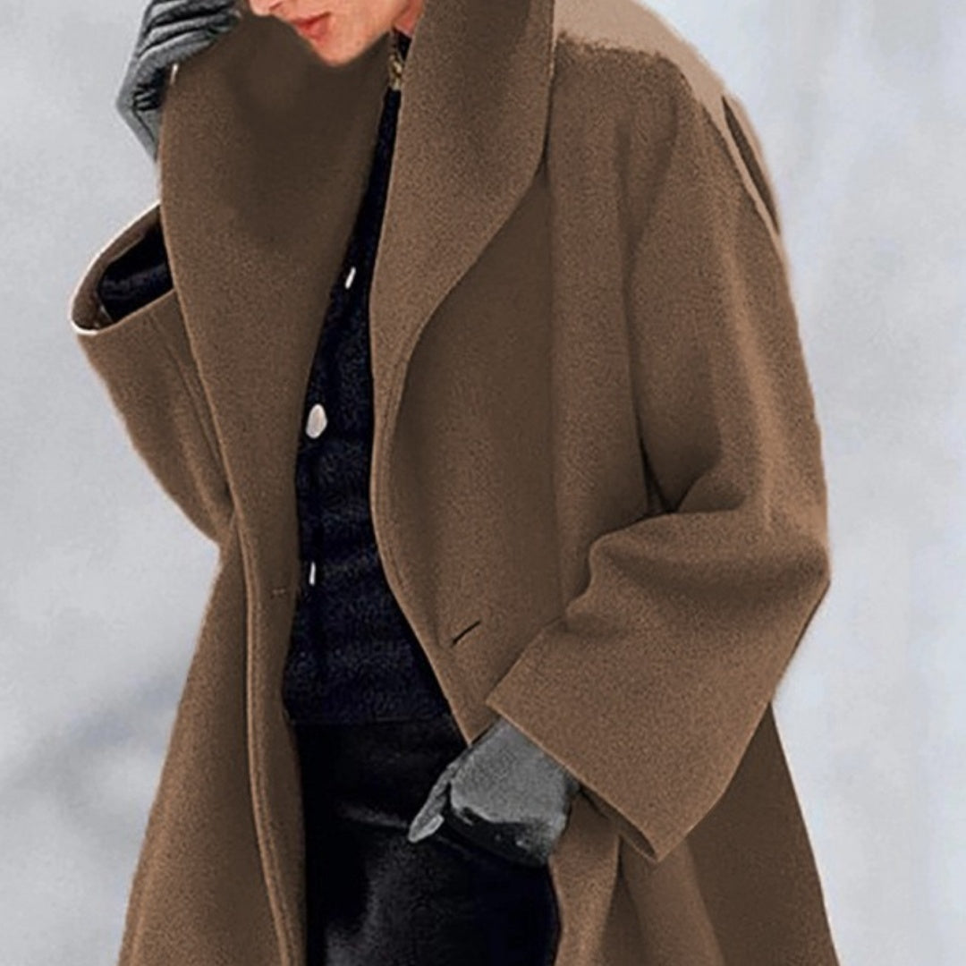 Cozy Multi-Color Woolen Sweater Coat