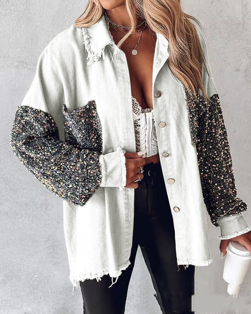 Seductive Serpentine Off-Shoulder Top