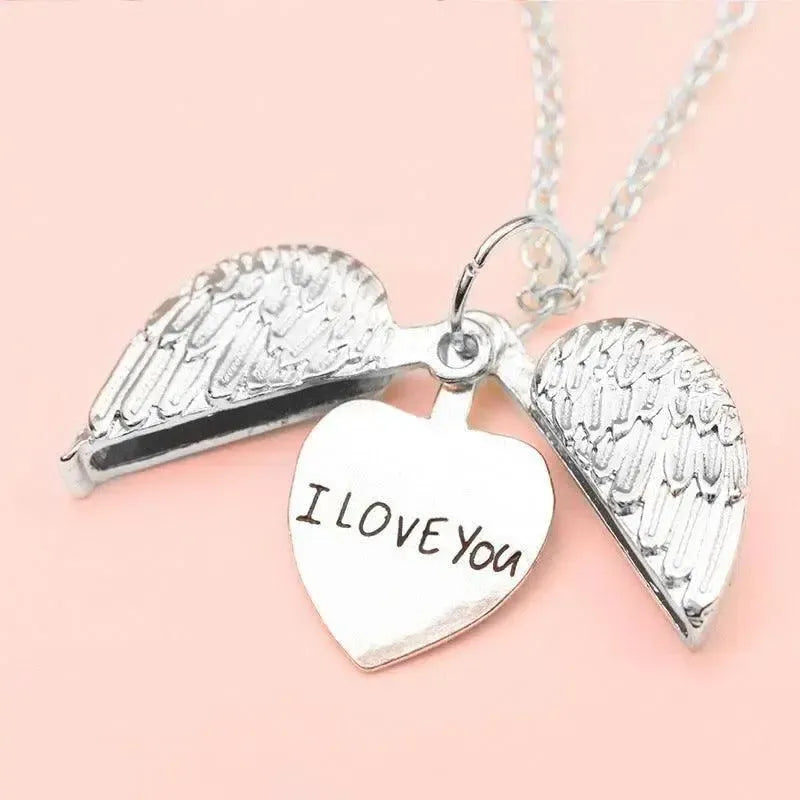 Ornament European And American Women's Fashion Necklace Open Box Letters-5