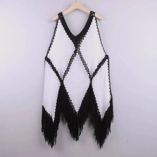 Bikini Cover Up Dress Bathing Suits Woman Swimsuit-White-1