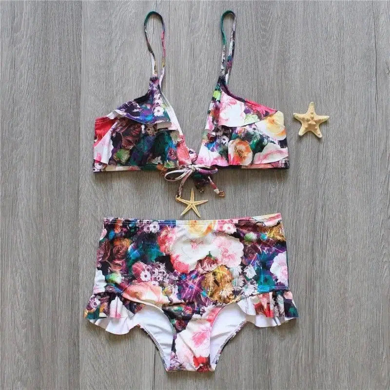 Bikinis Women High Waist Swimsuit Beach Bathing Suit-1
