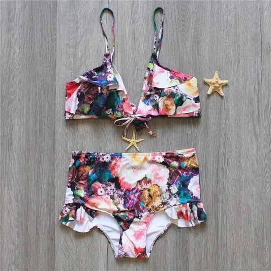 Bikinis Women High Waist Swimsuit Beach Bathing Suit-1