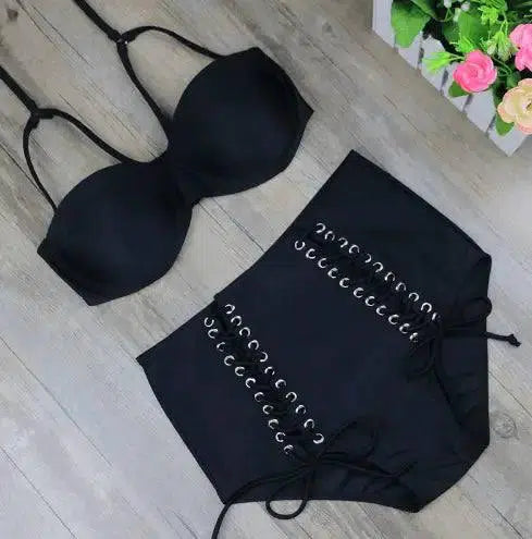 Bikinis Women Swimsuit High Waisted Bathing Suits-2