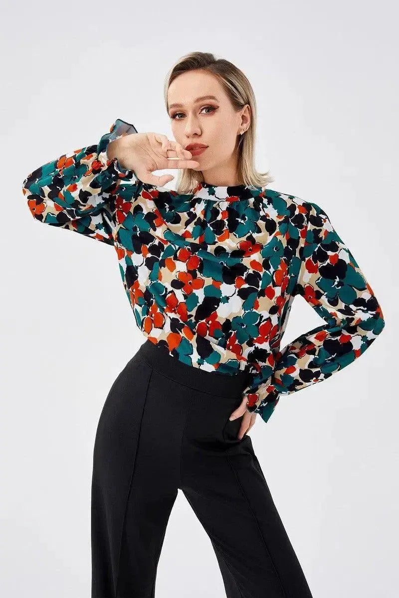 Bohemian Casual Holiday Fashion Shirt-Green-1