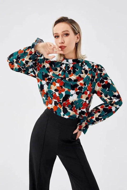 Bohemian Casual Holiday Fashion Shirt-Green-1