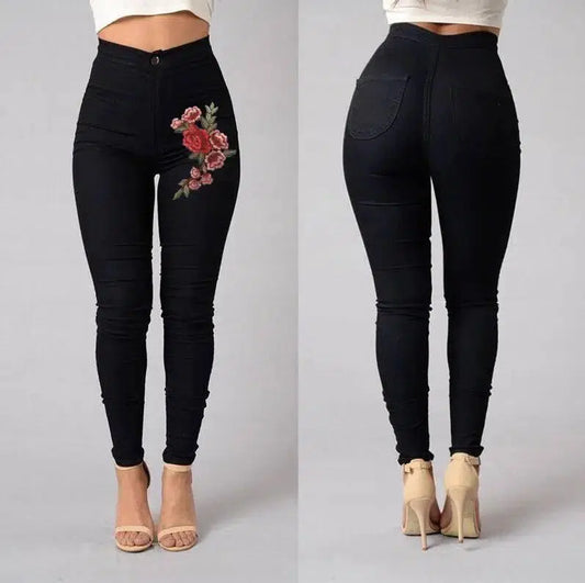 Vibrant Candy-Colored Pencil Pants-1