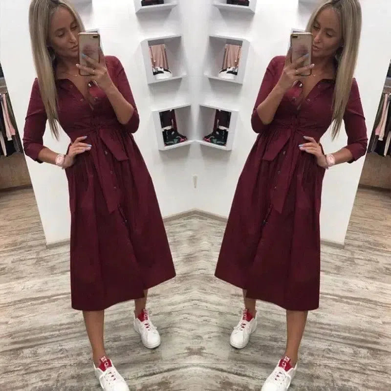 Casual Dresses with Sashes-6