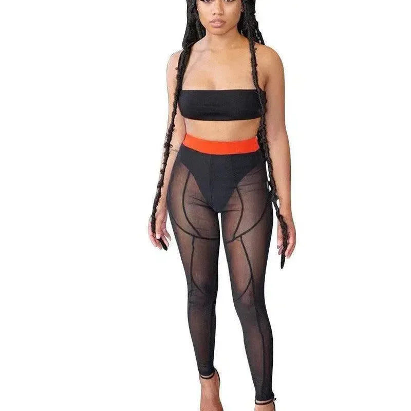 Color Matching Leggings Women-10