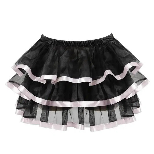 Charming Corset with Tutu for Playful Elegance-Pink-1