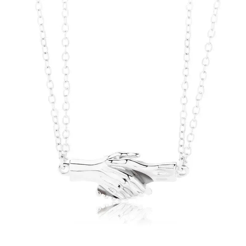 Creative Magnet Necklace Love Heart Broken Men And Women-12