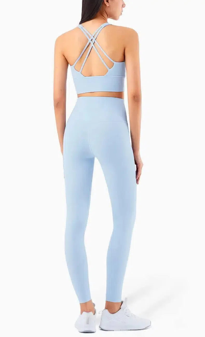 Cross Beauty Back Yoga Bra Women-8