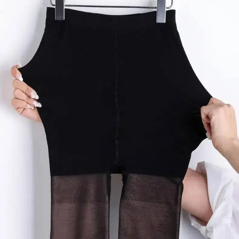 Luxurious Black Silk Stockings for Women-3