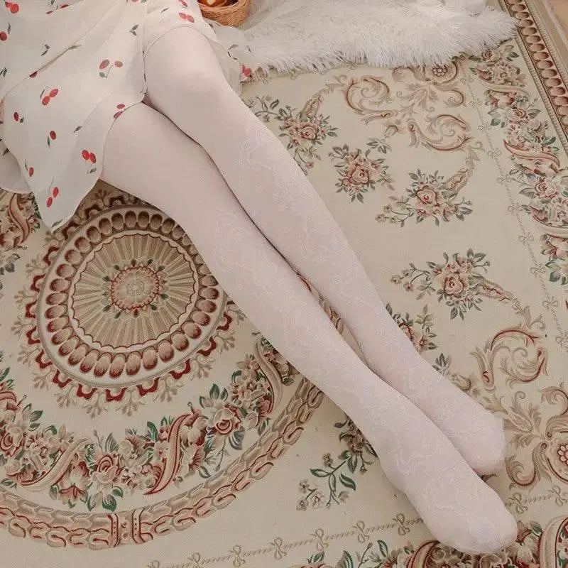 Luxurious Black Silk Stockings for Women-7