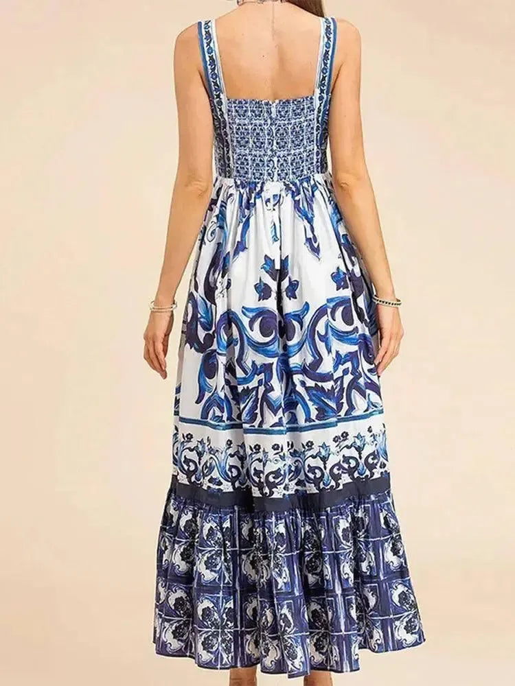 Dress Fashion V-neck Backless-6