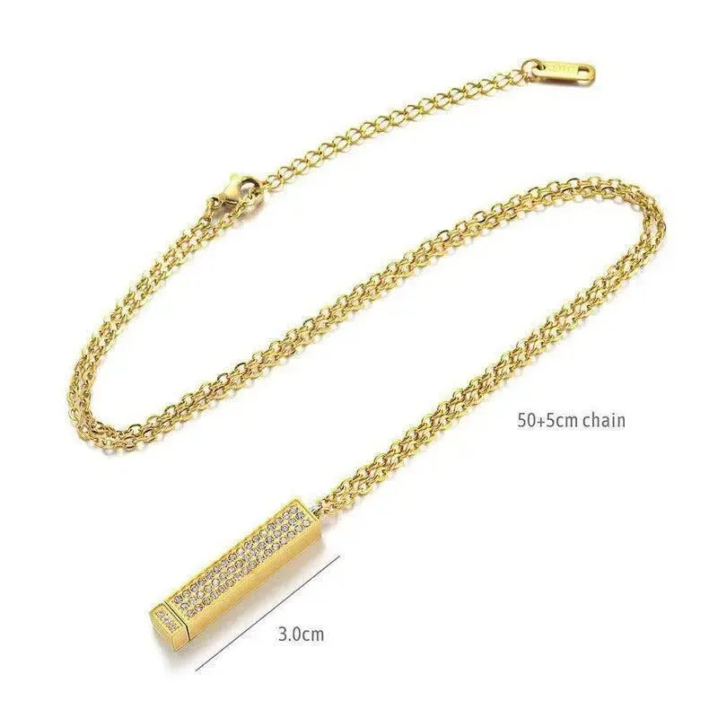 DIY Engraved Diamond Doll Necklace-2