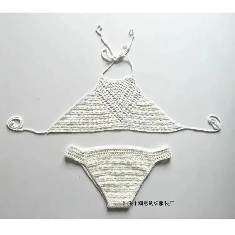 Europe explosion hook hand woven suit bikinis beach-2