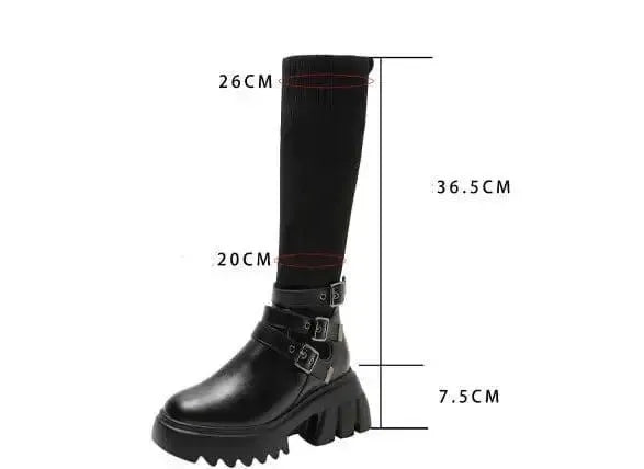 Fat MM Was Thin Knight Boots Women-8