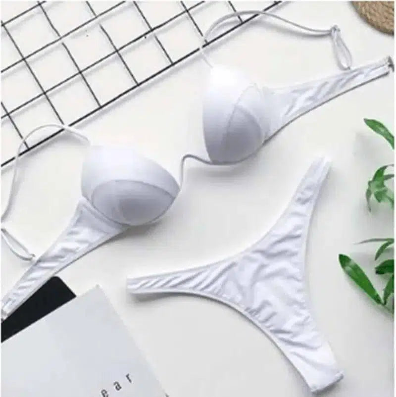 Gle Swimwear Bathing Suit Women Swimsuit-White-5