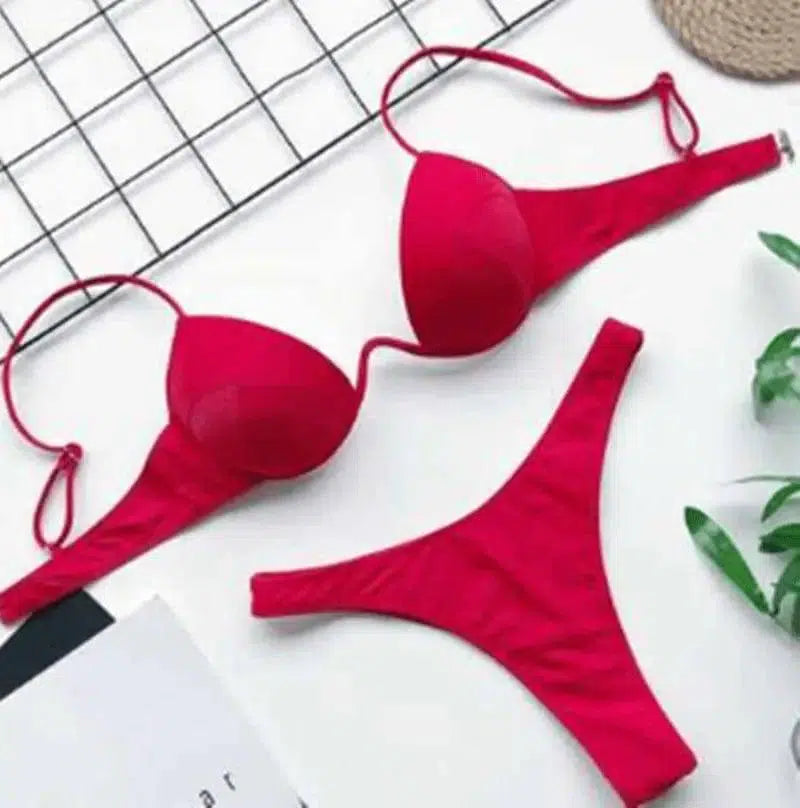 Gle Swimwear Bathing Suit Women Swimsuit-Red-6