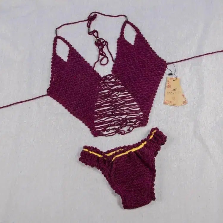 Handmade Crochet bikini, Europe and America beach-2