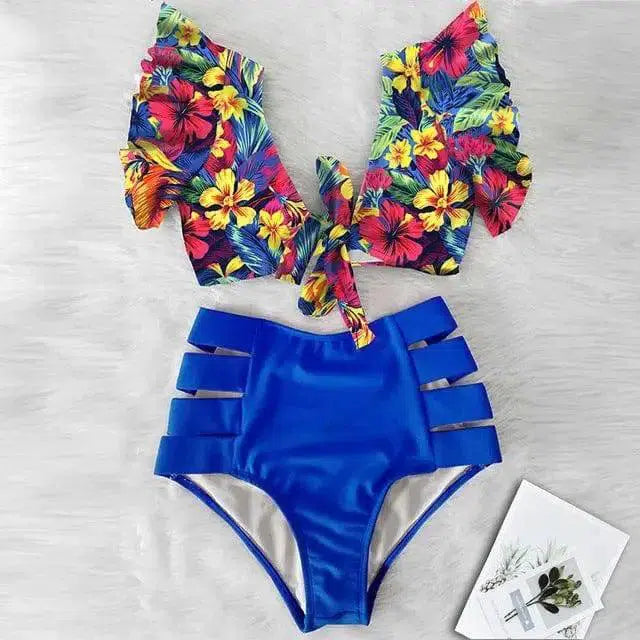 High waist bikini 2-piece set-NA19508B3-11