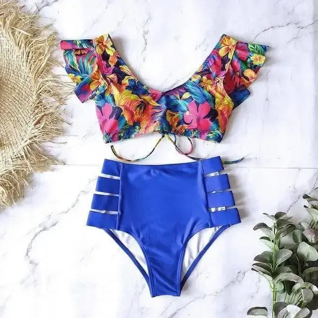 High waist bikini 2-piece set-NA19508B2-12