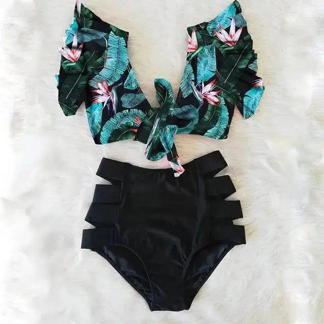 High waist bikini 2-piece set-NA19508D5-13