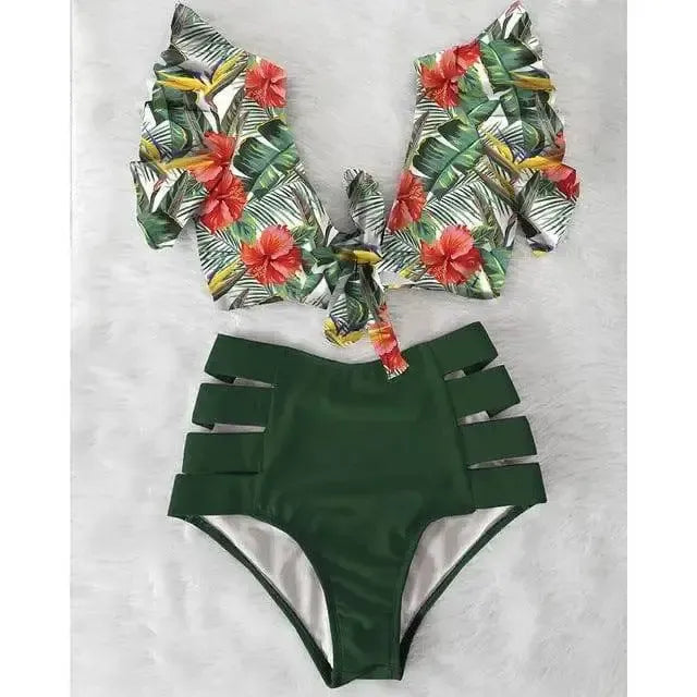 High waist bikini 2-piece set-NA19508G6-17
