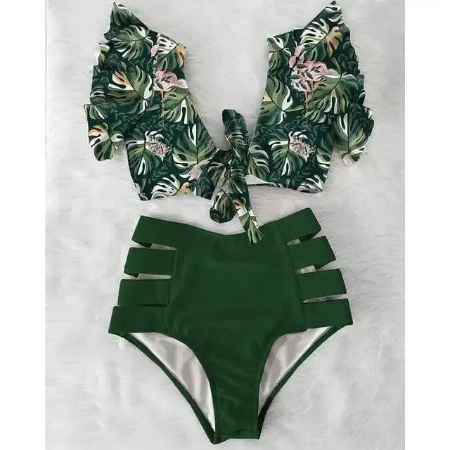 High waist bikini 2-piece set-NA19508G5-18