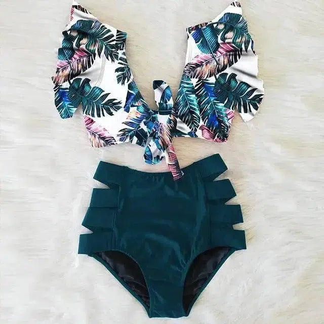 High waist bikini 2-piece set-NA19508W1-19