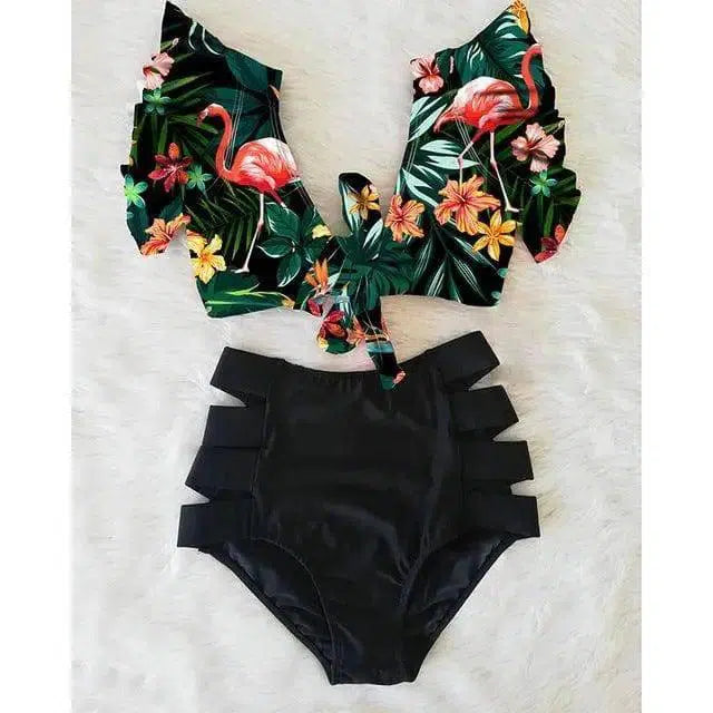 High waist bikini 2-piece set-NA19508D6-2