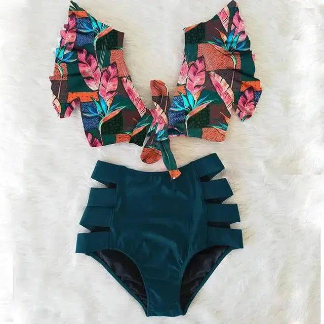 High waist bikini 2-piece set-NA19508B1-3