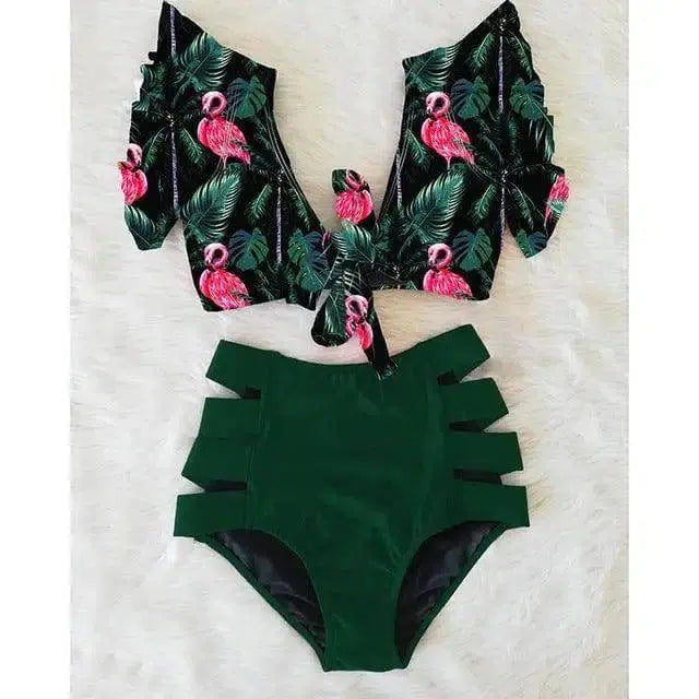 High waist bikini 2-piece set-NA19508G2-7