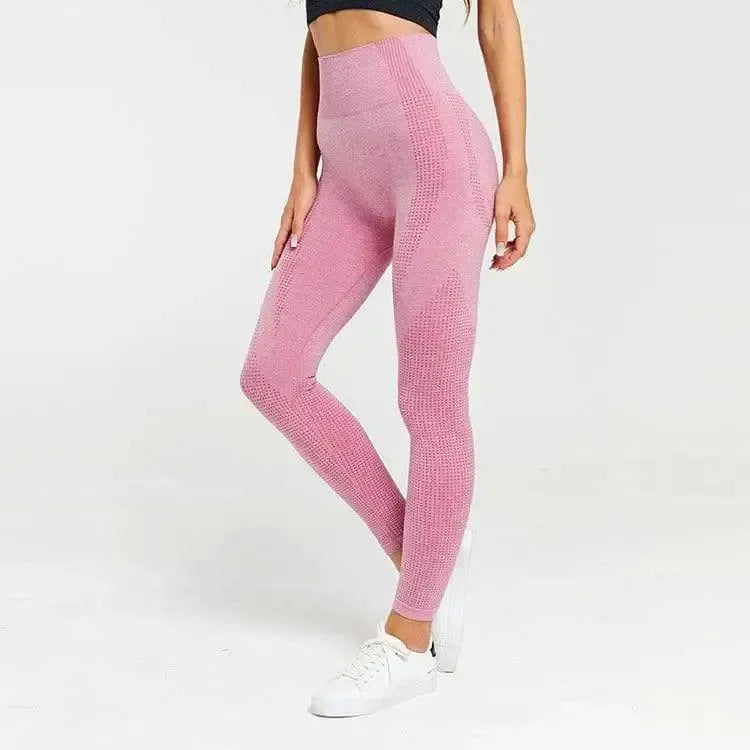High Waist Sports leggins-PantsPink-19