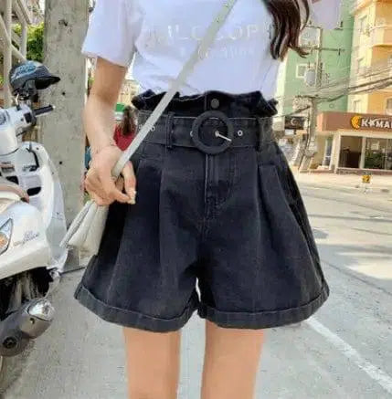 Korean version of irregular hole jeans-8
