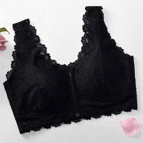 Lace back lingerie-Black-3