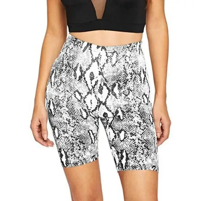 Leopard print base yoga pants-White-12