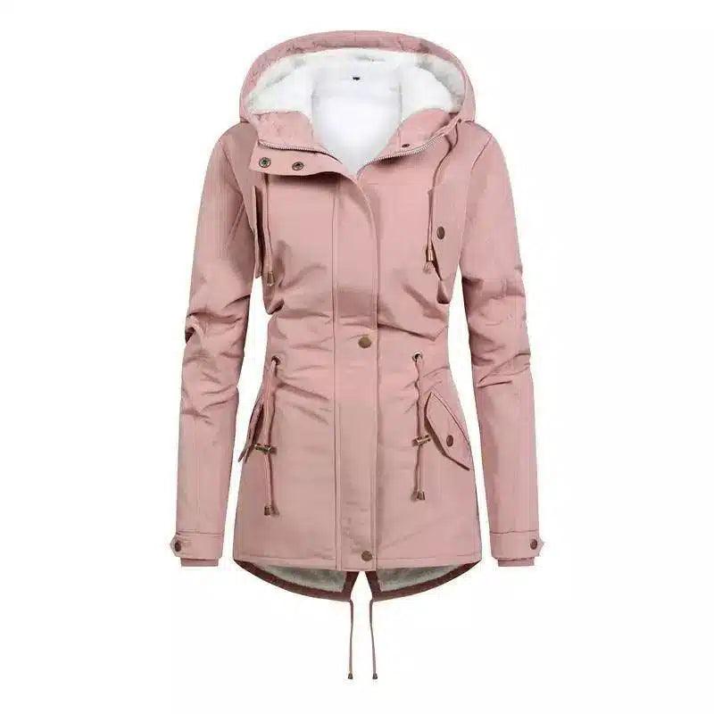 Stylish Commutable Coat for Every Occasion-Pink-2