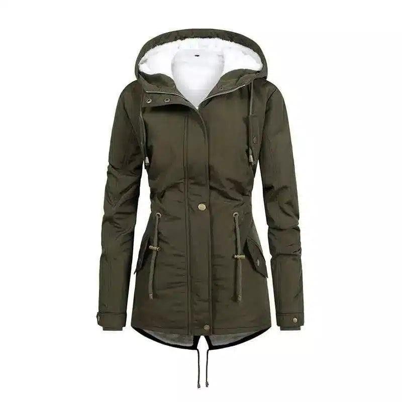 Stylish Commutable Coat for Every Occasion-Green-3