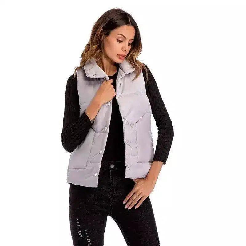 Stylish Cotton Vests for Women-gray-2