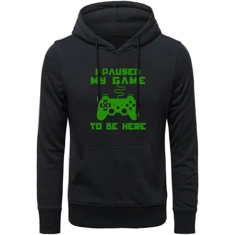 Custom Fashion Custom LOGO Casual Pullover Hoodie Sweatshirt-Black green-10