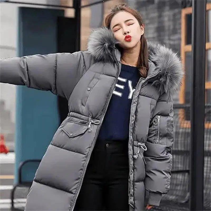 Down cotton clothing-Grey-3