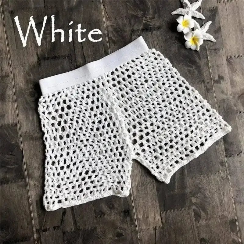 Fishing net hand hook cotton shorts-9