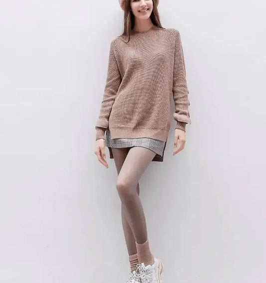 Grey translucent leggings-1