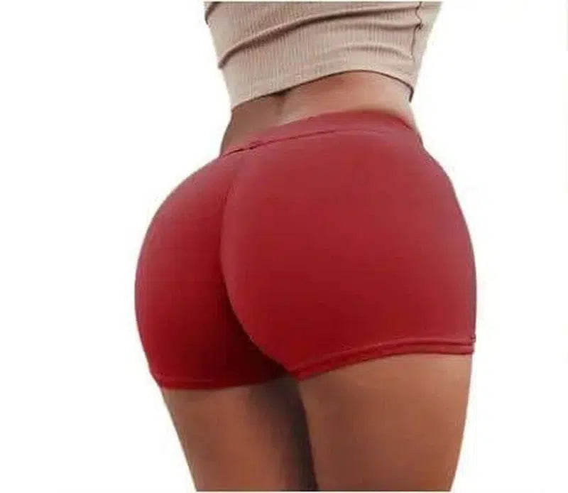 High Waist Stretch Fitness Yoga Gym Shorts Seamless Short-16