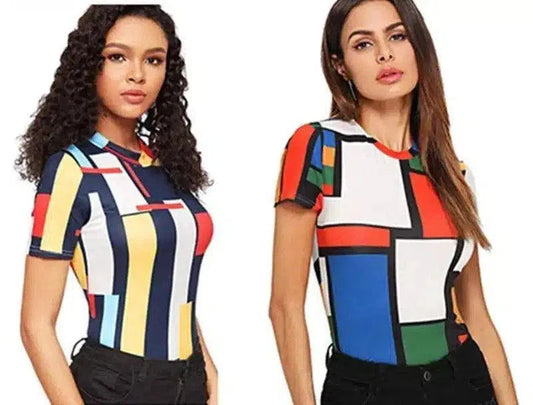 Women's Short Sleeve Fitted T-Shirt-1