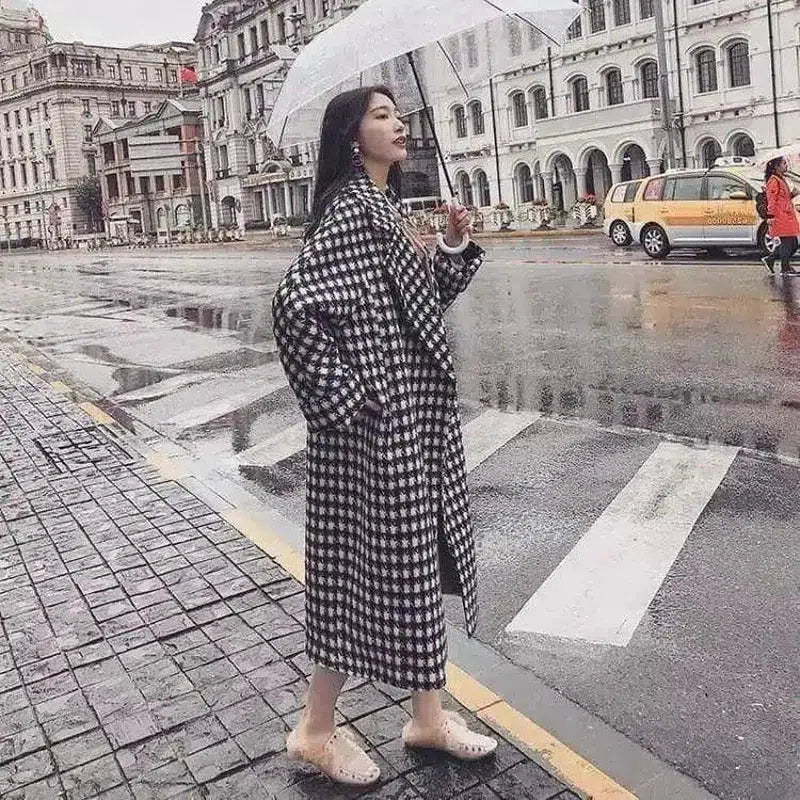 Oversized Waterproof Trench Coat with Hood-1