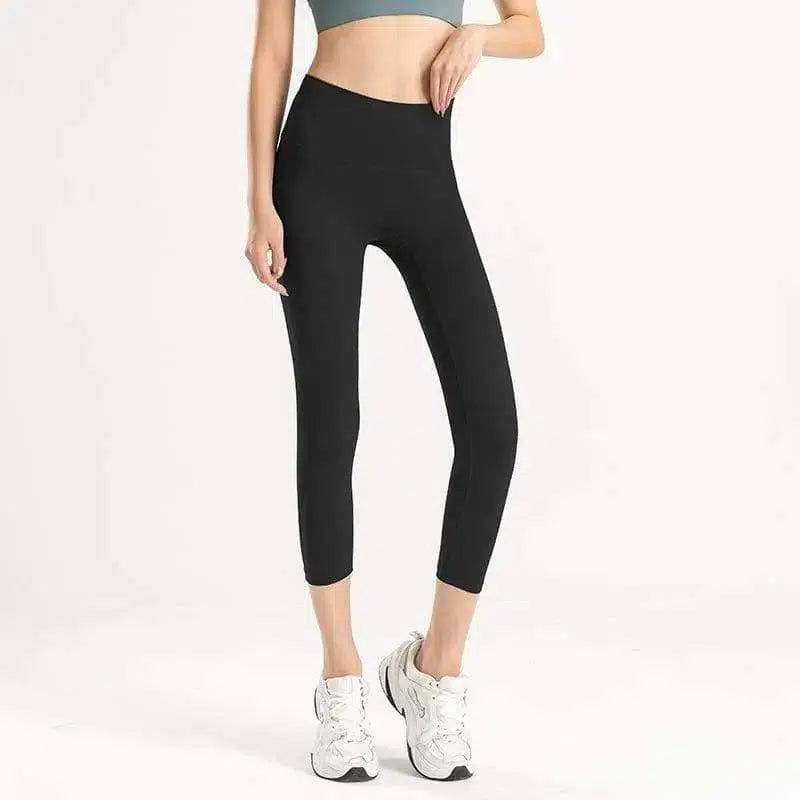 Leggings for Women High Waisted Tummy Control Workout-Beige-7